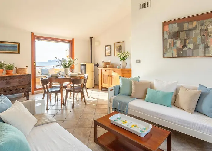 Clicksardegna Attic Vittoria With Terrace Facing The Sea And Parking Space *