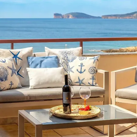 Clicksardegna Attic Vittoria With Terrace Facing The Sea And Parking Space * Alghero