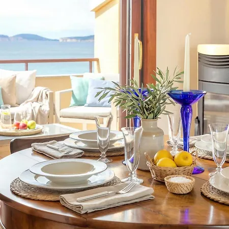 Clicksardegna Attic Vittoria With Terrace Facing The Sea And Parking Space Appartement
