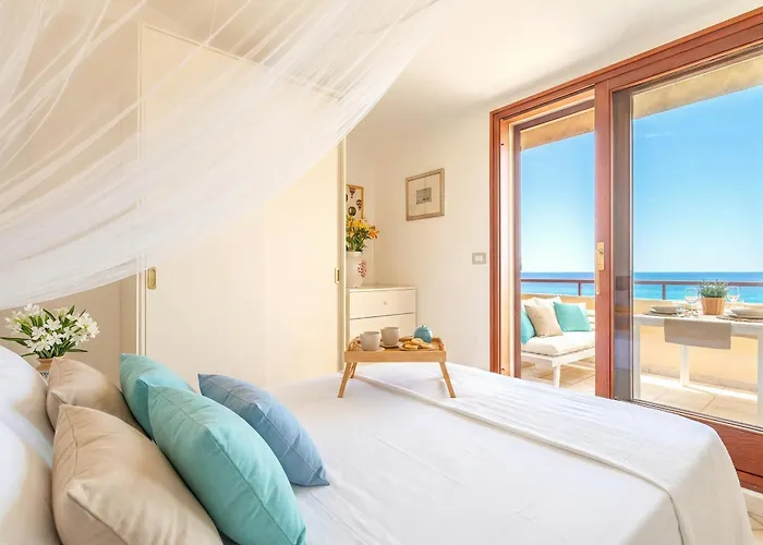 Clicksardegna Attic Vittoria With Terrace Facing The Sea And Parking Space
