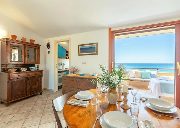 Clicksardegna Attic Vittoria With Terrace Facing The Sea And Parking Space Daire